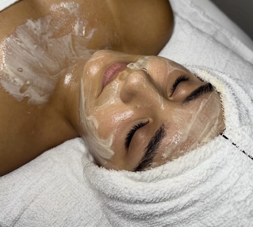 Private facial treatment room at Lash & Brow Boutique, Bradley Beach NJ